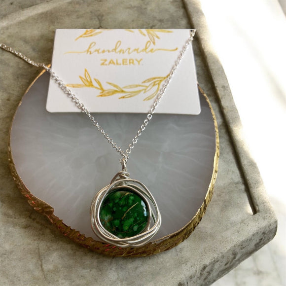 Green Round Necklace
